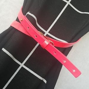NWOT Express hot pink double belt. One size.
